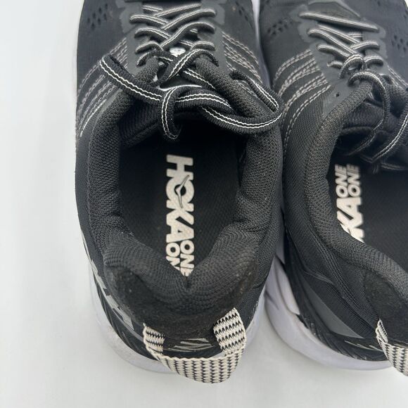 Hoka One One Clifton 6 Women’s Size 8 Running Shoes Black White 1102873 BWHT - Picture 7 of 16